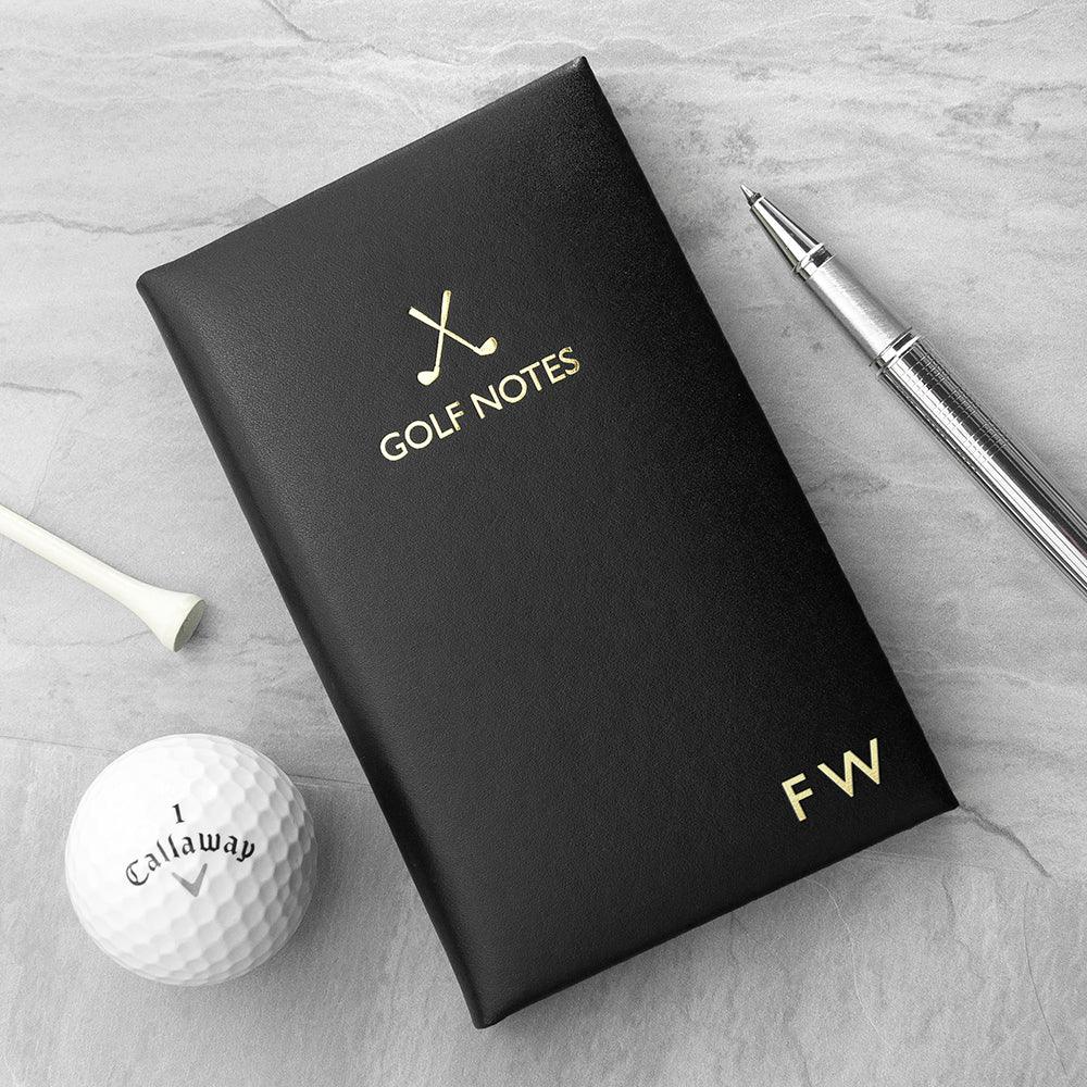 Personalised Luxury Leather Golf Notebook - Shop Personalised Gifts