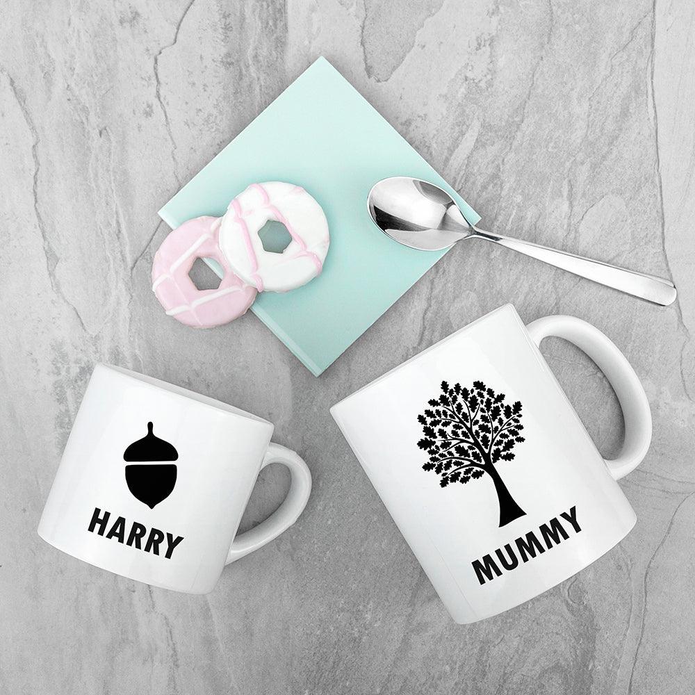 Personalised Mummy & Me Acorn Ceramic Mug - Shop Personalised Gifts