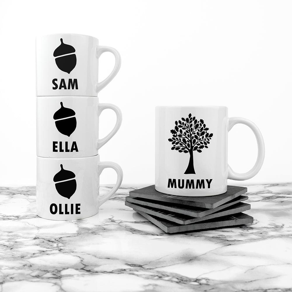 Personalised Mummy & Me Acorn Ceramic Mug - Shop Personalised Gifts