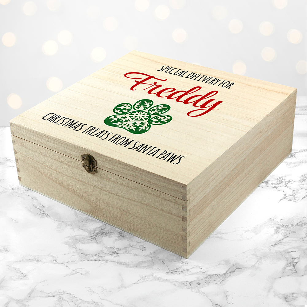 Personalised Pet Paw Christmas Eve Box