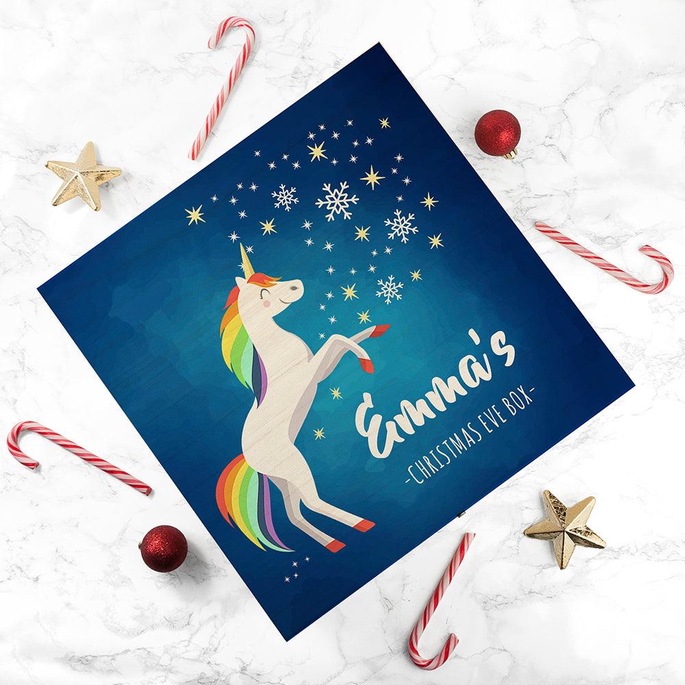 Personalised Rainbow Unicorn Christmas Eve Box - Shop Personalised Gifts