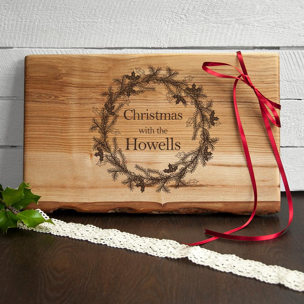 Personalised Welsh Ash Christmas Serving Board - Shop Personalised Gifts