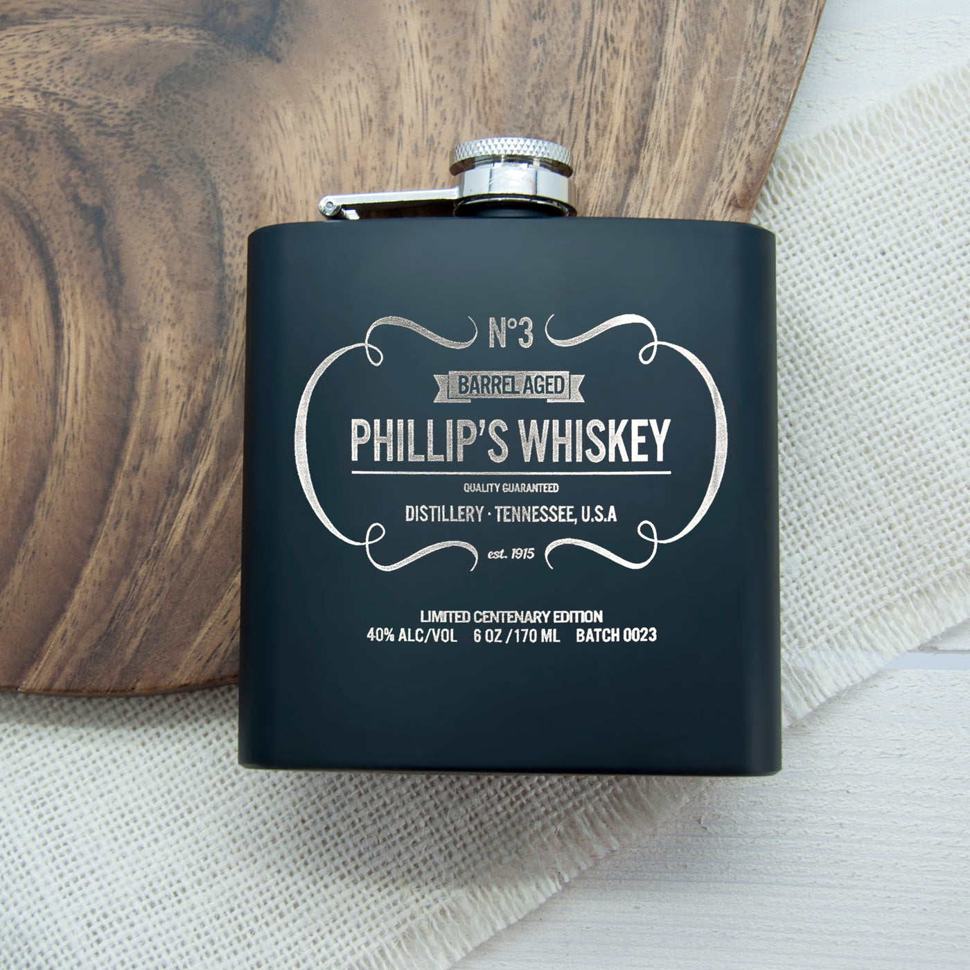 Personalised Whiskey Vintage Hip Flask