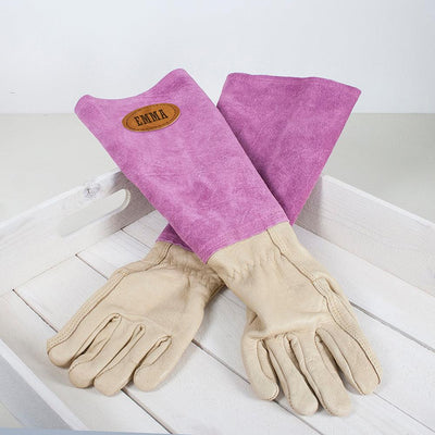 Large Pink Leather Garden Gloves - Shop Personalised Gifts